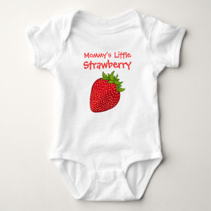 Mommys kleine Erdbeere Baby Strampler