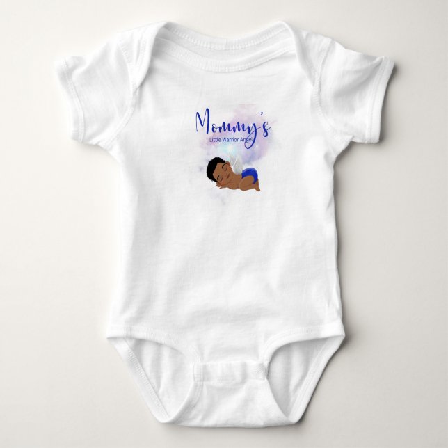 Mommy's kleiner Baby-Engelszug Baby Strampler (Vorderseite)