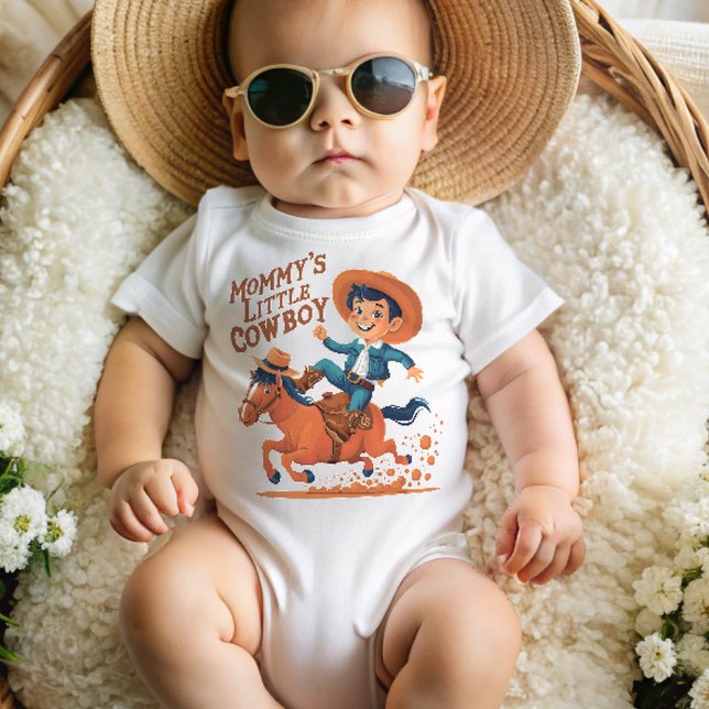 Mommy's kleiner Cowboy Baby Strampler (Von Creator hochgeladen)
