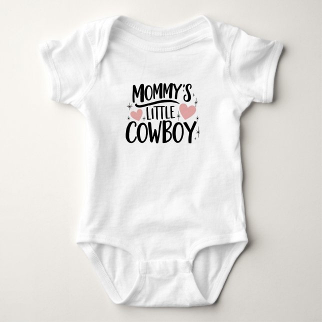 Mommy's kleiner Cowboy Baby Strampler (Vorderseite)