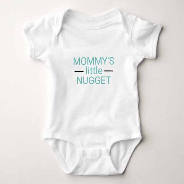 MOMMYS KLEINER NUGGET-NUGGET BABY STRAMPLER (Vorderseite)
