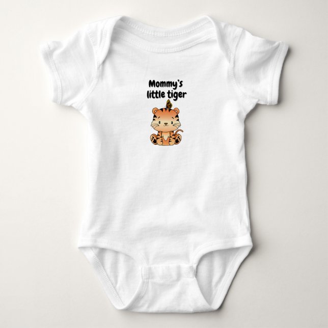 Mommy's kleiner Tiger Baby Strampler (Vorderseite)
