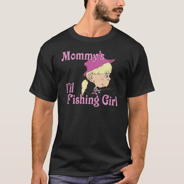 Mommy's kleines Fischermädchen T-Shirt (Vorderseite)