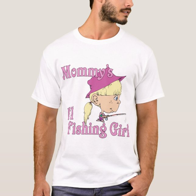 Mommy's kleines Fischermädchen T-Shirt (Vorderseite)