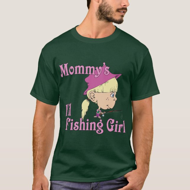 Mommy's kleines Fischermädchen T-Shirt (Vorderseite)