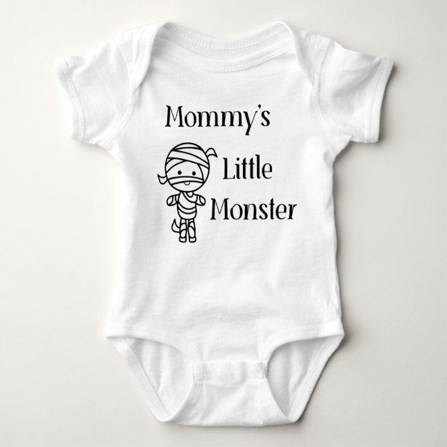 Mommy's Kleines Monster Baby Strampler (Vorderseite)