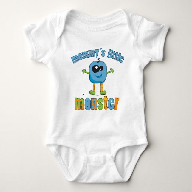 Mommy's Kleines Monster Baby Strampler (Vorderseite)