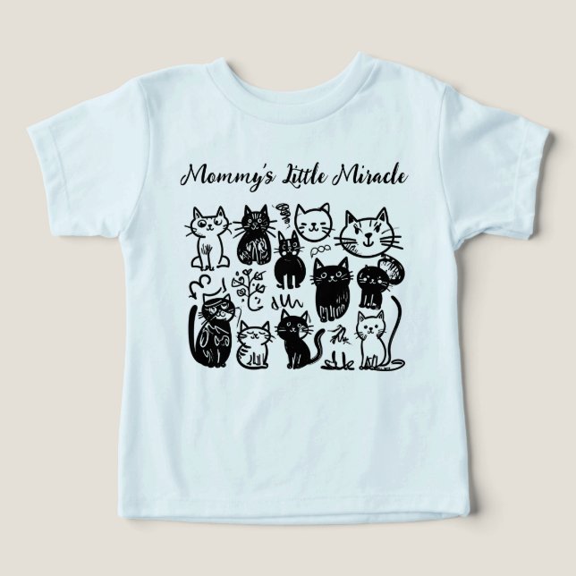 Mommys kleines Wunder | Niedlicher Baby-T - Shirt  (Design Vorderseite)