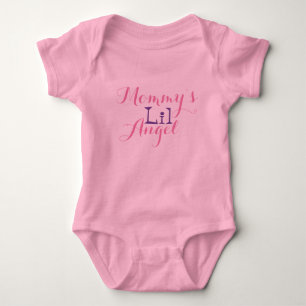 Mommy's Lil Angel Baby Girl One Piece Bodysuit Strampler