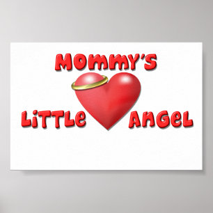 Mommy's Little Angel Print Poster