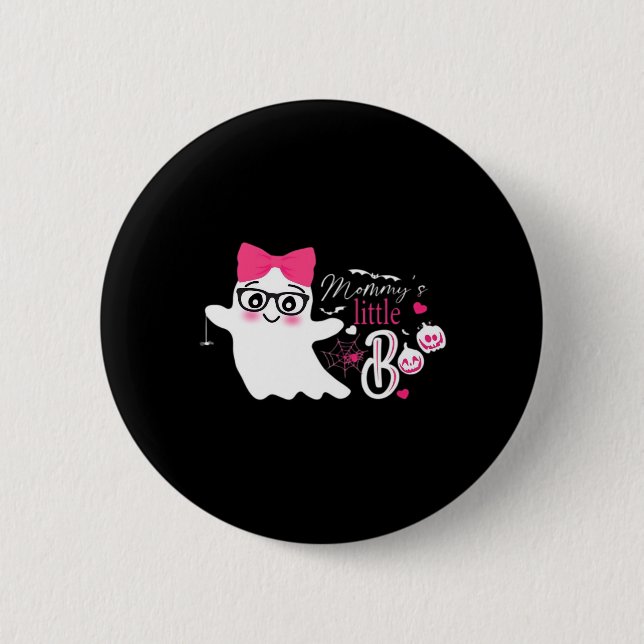 Mommy's Little Boo Halloween Button (Vorderseite)