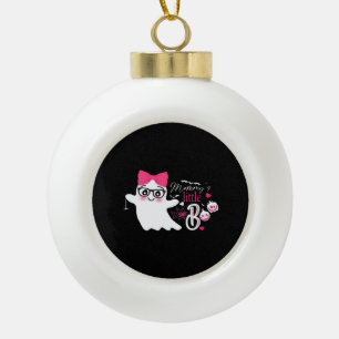 Mommy's Little Boo Halloween Keramik Kugel-Ornament