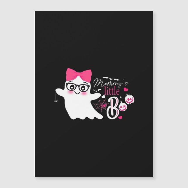 Mommy's Little Boo Halloween Magnetkarte (Vorderseite)