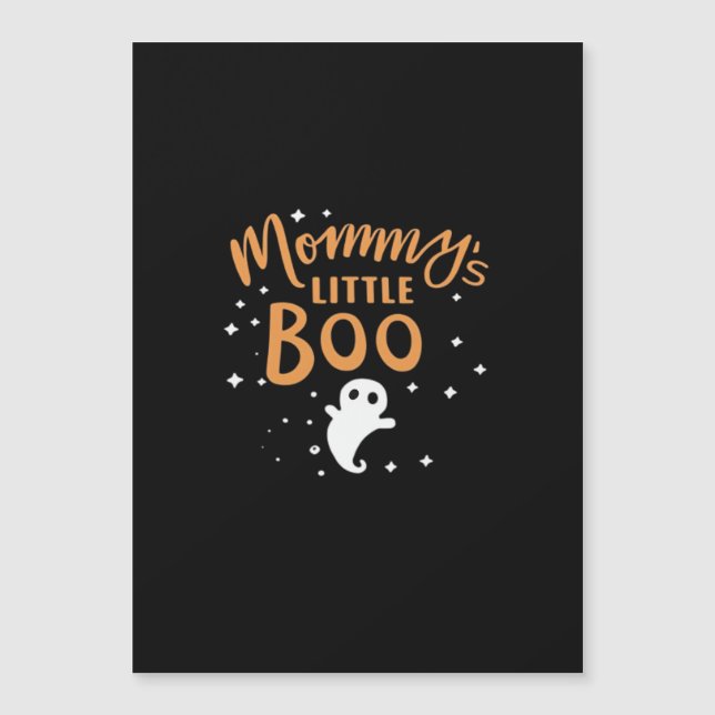 Mommy's Little Boo - Happy Halloween Magnetkarte (Vorderseite)