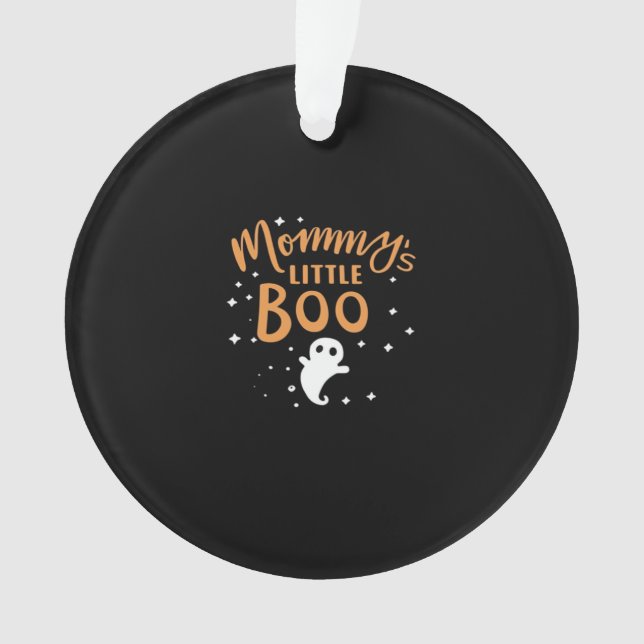 Mommy's Little Boo - Happy Halloween Ornament (Vorderseite)