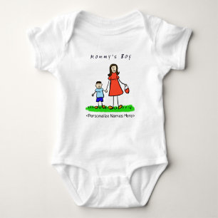 Mommy's Little Boy - Brünett Mother & Son Shirt