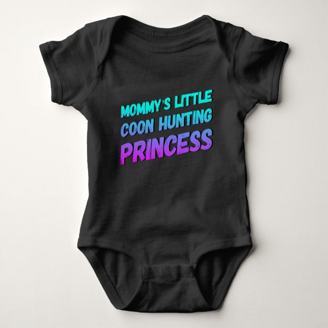 Mommy's Little Coon Junting Princess Baby Bodysuit Strampler (Vorderseite)