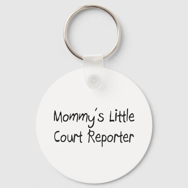 Mommys Little Court Reporter Schlüsselanhänger (Vorderseite)