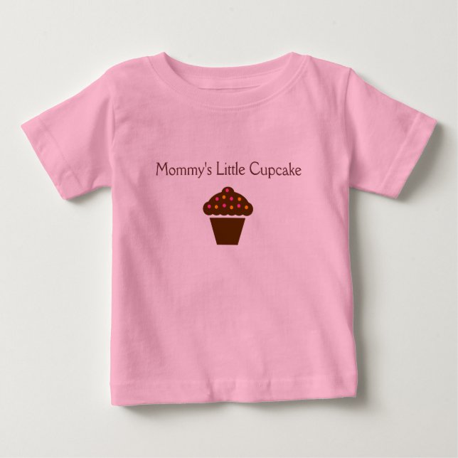Mommy's Little Cupcake - bezauberndes Säugling Out Baby T-shirt (Vorderseite)