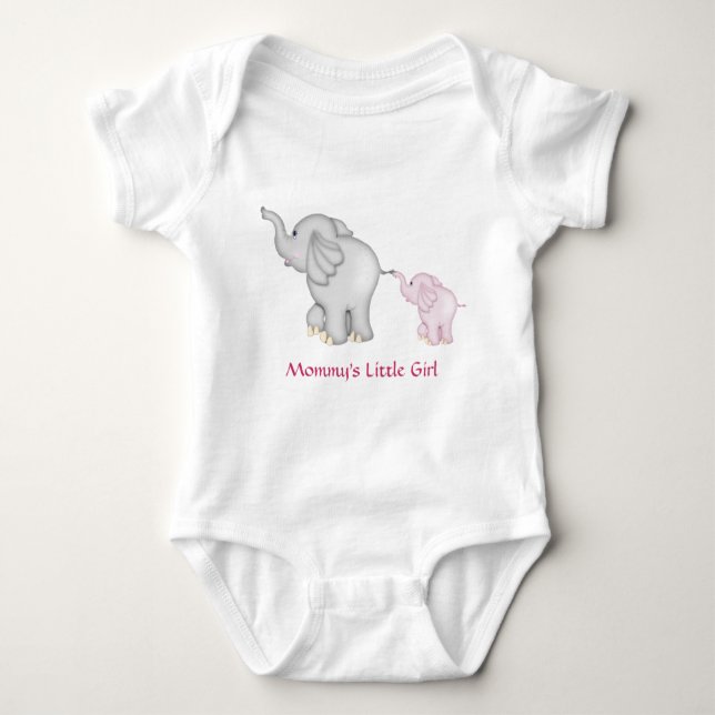 Mommy's Little Girl Elephant T - Shirt (Vorderseite)