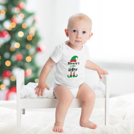 Mommy's Little Helper Christmas Elf Baby Strampler