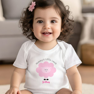 Mommy's Little Lamb Baby Girl Pink Sweet Niedlich Strampler