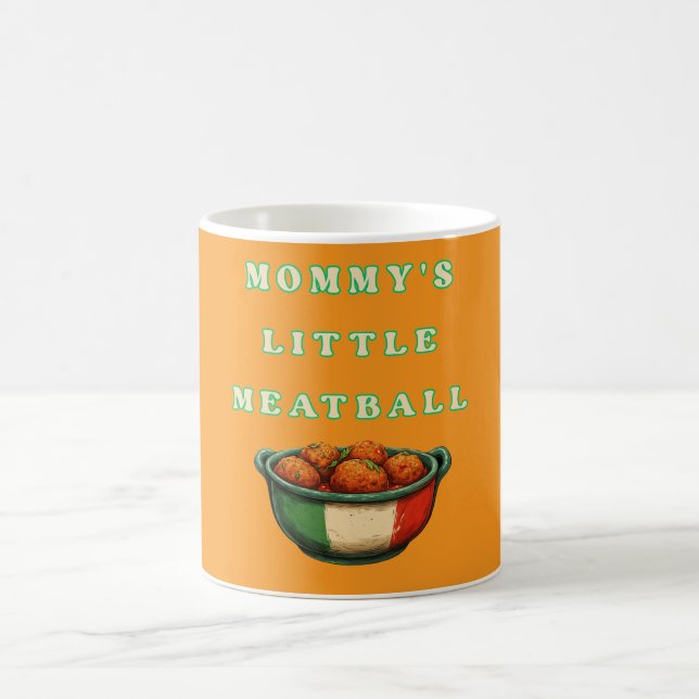 Mommy's Little Meatball Funny Kaffeetasse (Mittel)