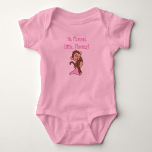 Mommy's Little Monkey Baby Strampler