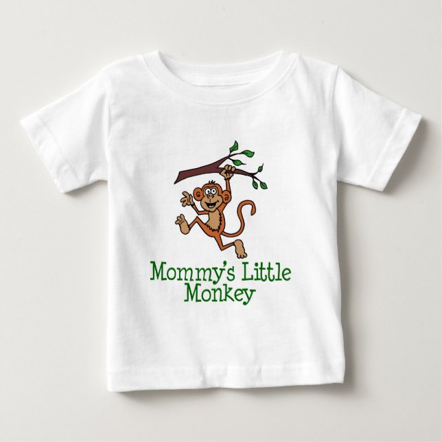 Mommy's Little Monkey Baby T-shirt (Vorderseite)