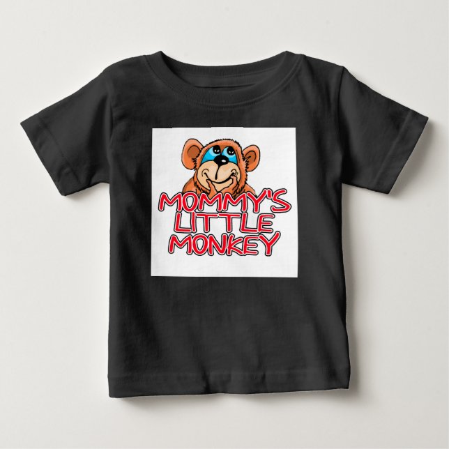 Mommy's Little Monkey Baby T-shirt (Vorderseite)