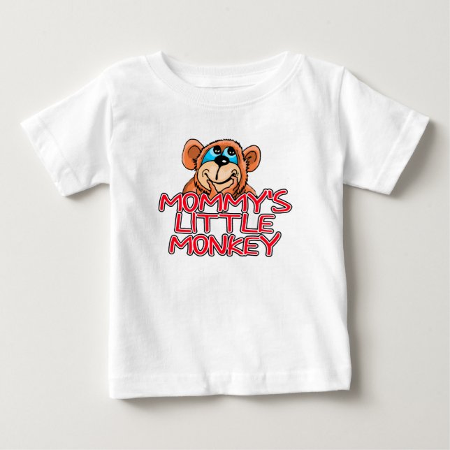 Mommy's Little Monkey Baby T-shirt (Vorderseite)