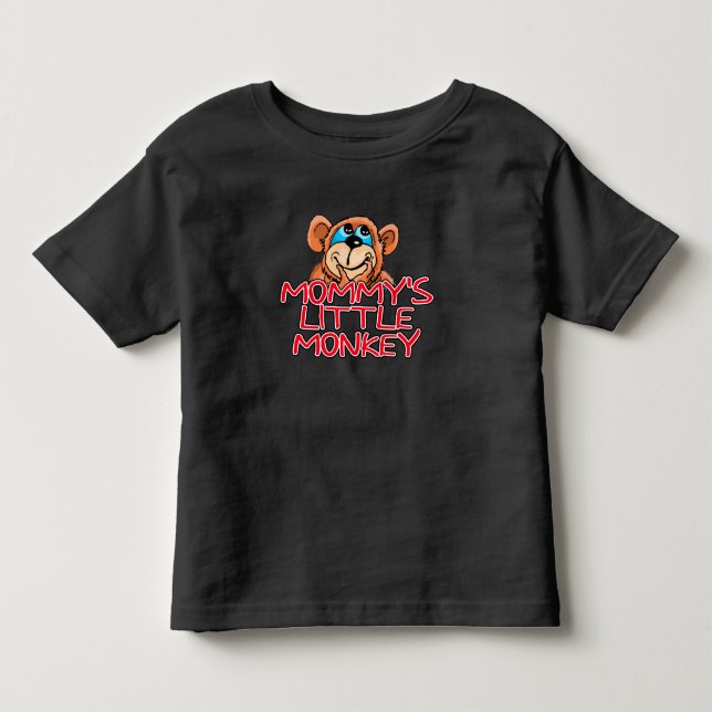 Mommy's Little Monkey Kleinkind T-shirt (Vorderseite)