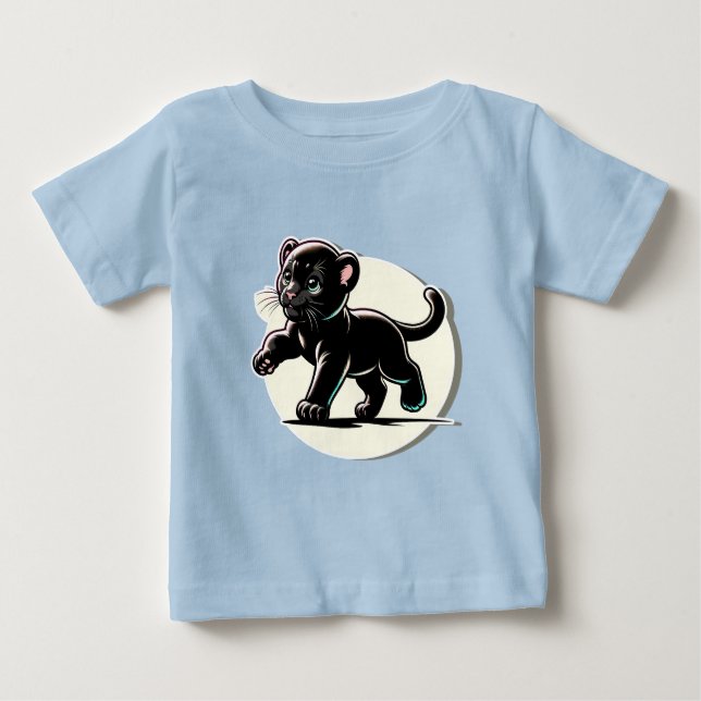 Mommy's Little Panther Cub Baby T-shirt (Vorderseite)
