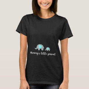Mommys Little Peanut Niedlich Elefant schwangere M T-Shirt