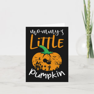 Mommy's Little Pumpkin Halloween Pregnancy Reveal Karte