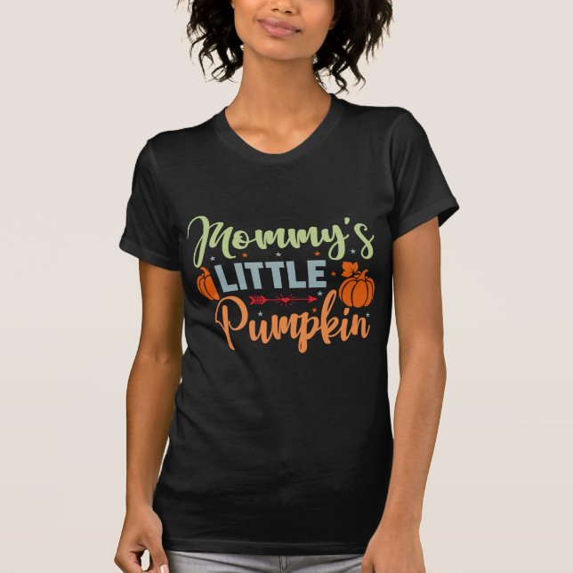 "Mommy's Little Pumpkin Halloween Pregnancy T-Shir T-Shirt (Vorderseite)