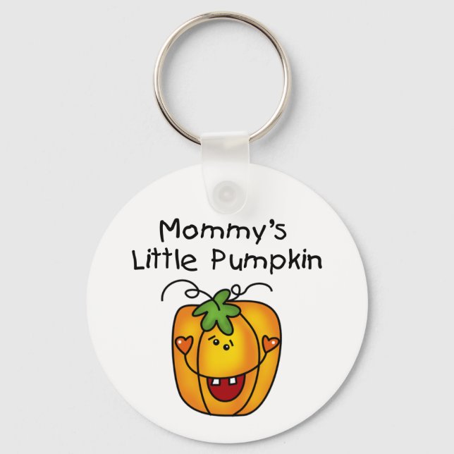 Mommy's Little Pumpkin T - Shirt und Geschenke Schlüsselanhänger (Vorderseite)