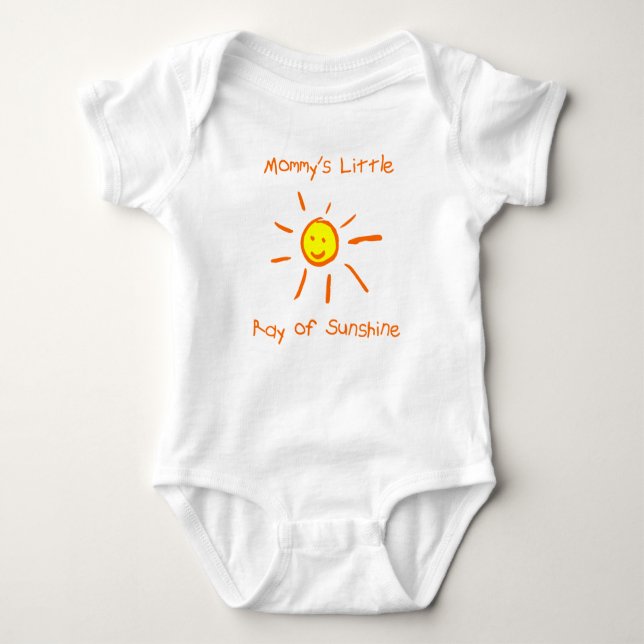 Mommy's Little Ray of Sunshine Baby Strampler (Vorderseite)