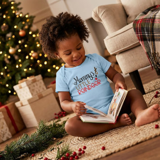 Mommy's Little Rentier Weihnachten Baby Strampler