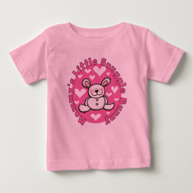 Mommy's Little Snuggle Bunny Baby T-shirt (Vorderseite)