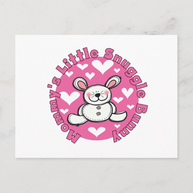 Mommy's Little Snuggle Bunny Postkarte (Vorderseite)