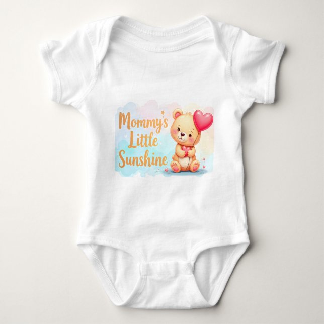 Mommy's Little Sunshine Baby & Kleinkind Outfit Strampler (Vorderseite)