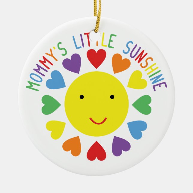 Mommy's Little Sunshine Keramik Ornament (Vorne)