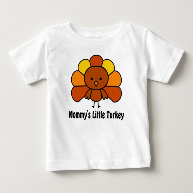 Mommys Little Turkey Baby T-shirt (Vorderseite)