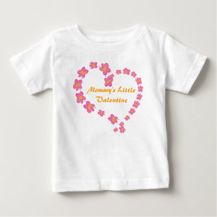 Mommy's Little Valentine Blume Herz Shirt