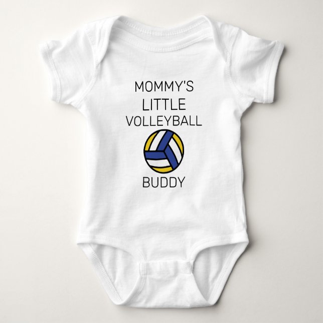 Mommy's Little Volleyball Buddy Baby Strampler (Vorderseite)