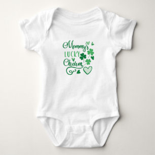 Mommys Lucky Charm Baby Strampler