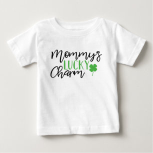 Mommys Lucky Charm St Patricks Day Baby T-shirt