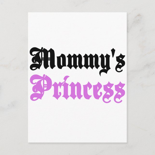 Mommy's Prinzessin Postkarte (Vorderseite)