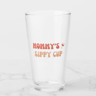 Mommy's Sippy Cup - Funny Wine Labels für Junge Mü Glas